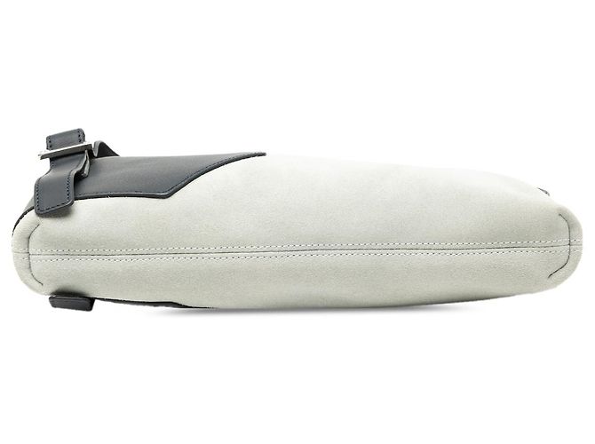Borsa a Spalla in Suede Grigio Anagram Switching di LOEWE Marrone - vista 3
