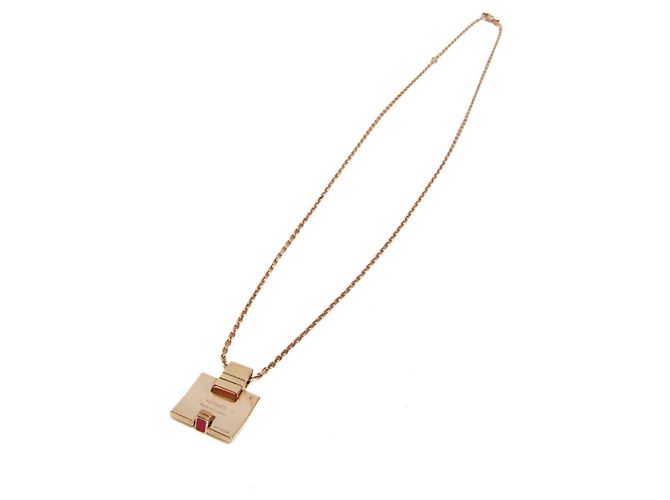 Ring Hermès Collana Pendente Hermes Eileen ST0138 Rosso D'oro - vista 3