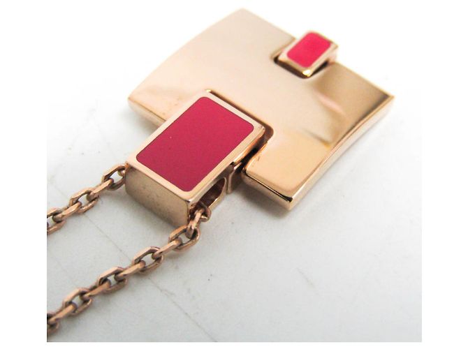 Ring Hermès Collana Pendente Hermes Eileen ST0138 Rosso D'oro - vista 6