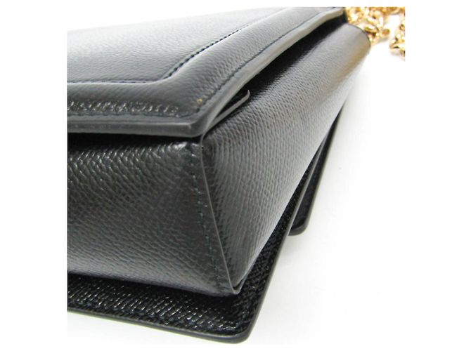 Vara Leder Schultertasche von Salvatore Ferragamo Schwarz - Ansicht 8