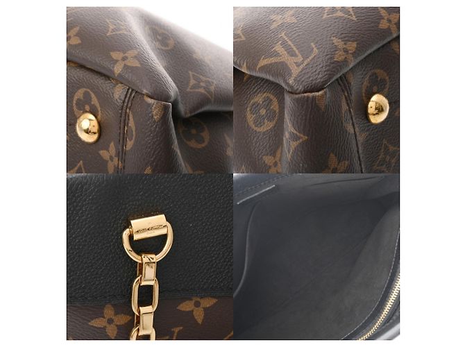 Borsa Tote Pallas Shopper Noir Monogram Louis Vuitton Nero - vista 9