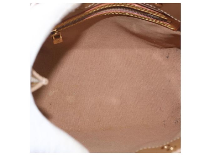 Borsa Reade Monogram Vernis PM di Louis Vuitton Marrone - vista 5