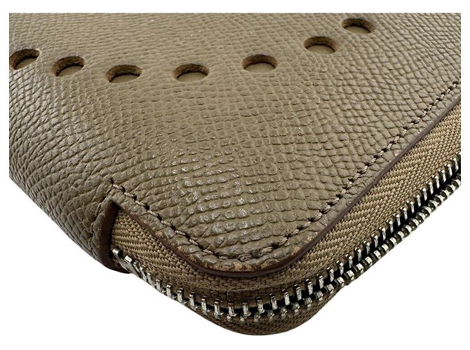 Hermès HERMES Rundzip Evelyne langer Geldbeutel in Braun - Ansicht 4