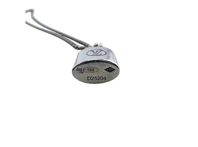 Louis Vuitton Silver Lockit Anhänger Halskette Silber - Ansicht 7