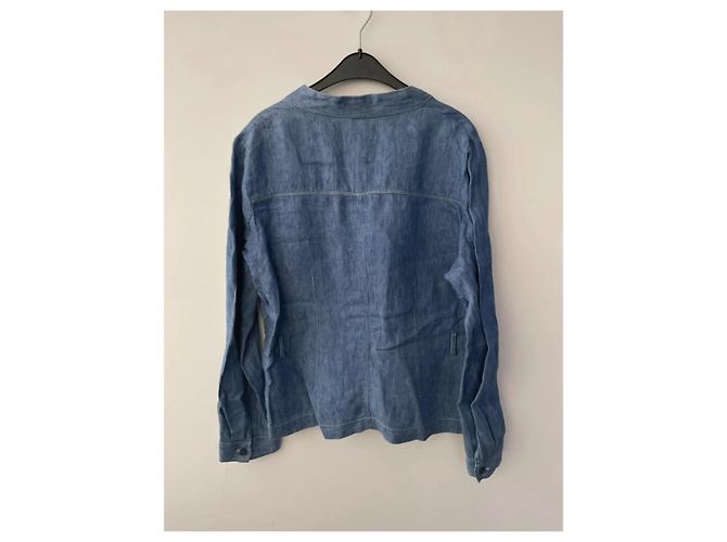 Gerard Darel Camicia in lino blu - Gérard Darel - vista 2