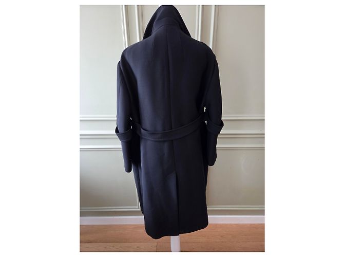 Céline Magnífico abrigo negro de lana efecto oversize de Celine - vista 2