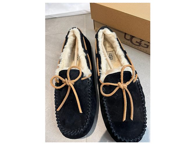 UGG Dakota Black femme – mocassins en daim doublés laine – taille 40 – neufs boîte - vue 2