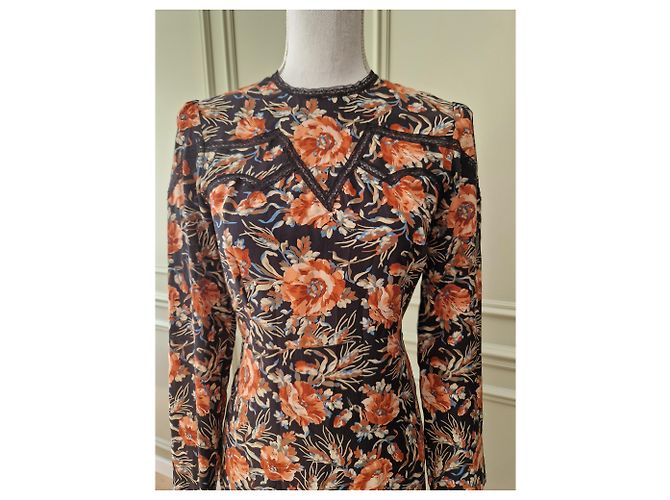 Vestido de seda Sandro para Mujer en Muy buen estado - vista 2