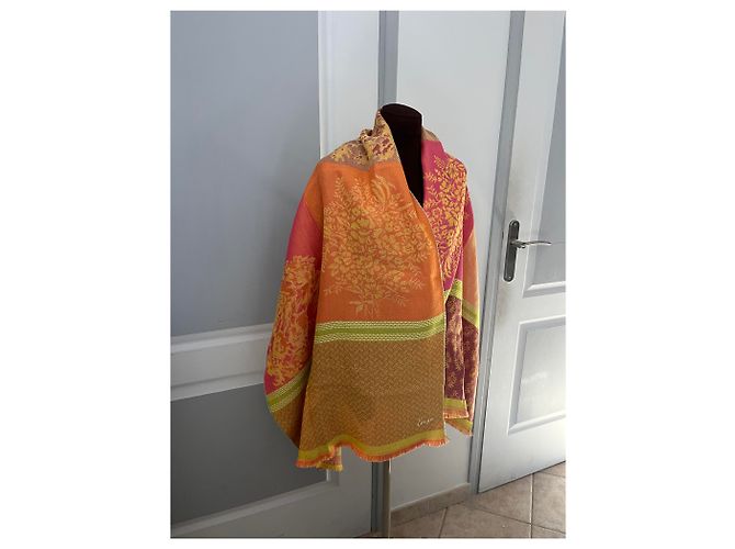 Kenzo orange/rosa Schal - Ansicht 2