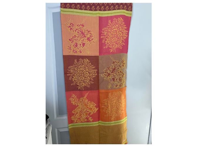 Kenzo orange/rosa Schal - Ansicht 3