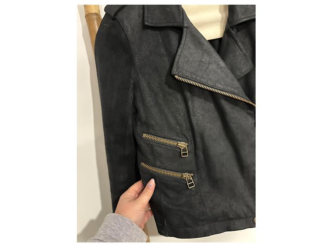 100% Lammlederjacke IRO Größe 0 / XS - Ansicht 2