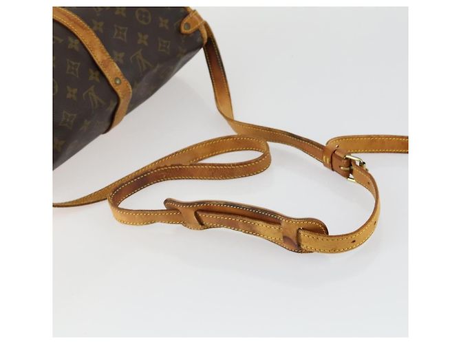Borsa Saumur Louis Vuitton in tela Monogram Marrone - vista 7
