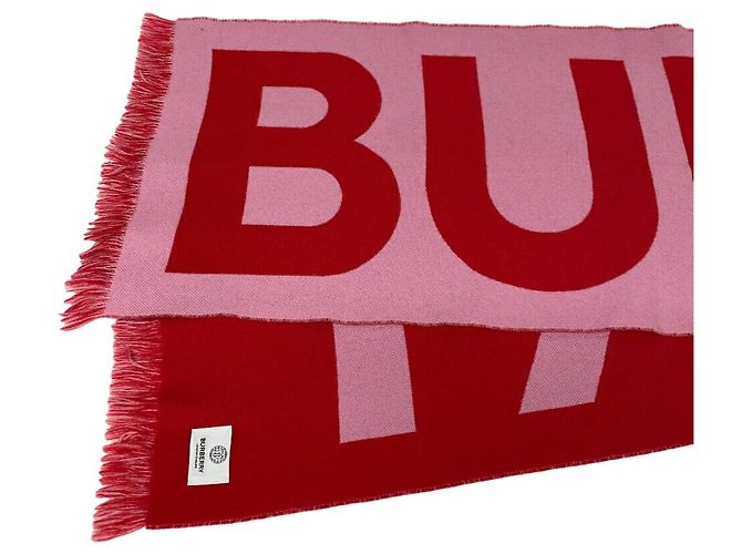 Chal de lana rosa para mujer Burberry Roja - vista 10