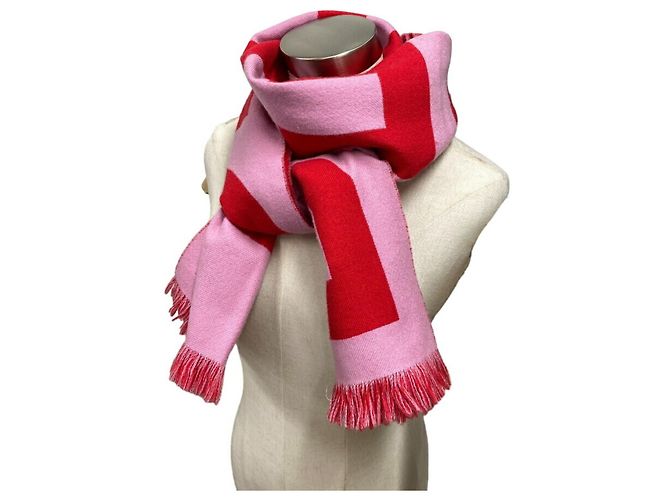 Chal de lana rosa para mujer Burberry Roja - vista 11