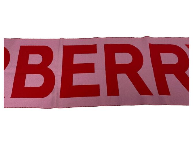 Chal de lana rosa para mujer Burberry Roja - vista 5