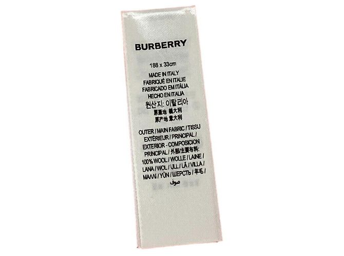 Chal de lana rosa para mujer Burberry Roja - vista 7