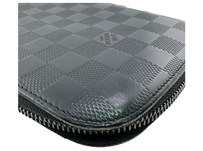 Organizer Borsa Clutch Louis Vuitton Damier Infini Nero - vista 5