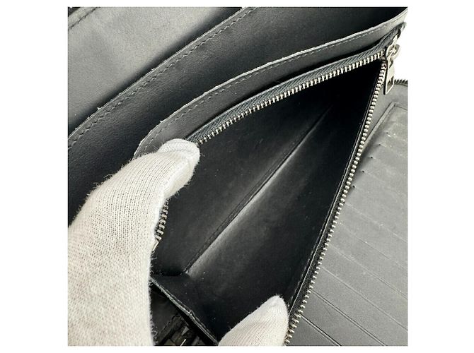 Organizer Borsa Clutch Louis Vuitton Damier Infini Nero - vista 9