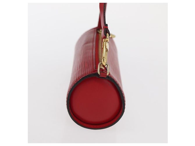 Pochette Soufflot in pelle Epi Louis Vuitton Rosso - vista 3