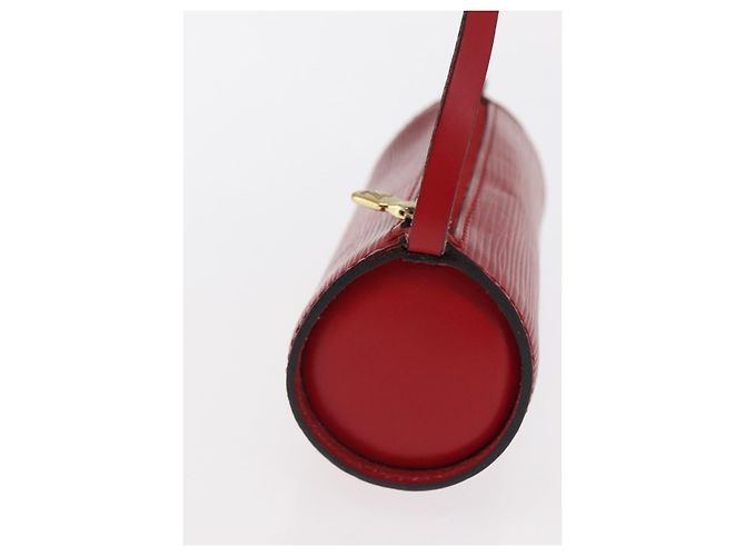 Pochette Soufflot in pelle Epi Louis Vuitton Rosso - vista 4