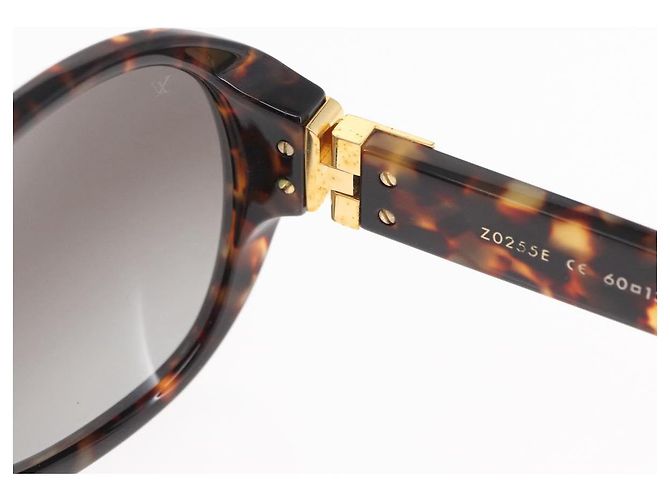 Louis Vuitton GAFAS DE SOL OVERSIZE SUPSON DE PLÁSTICO MARRÓN LV AUTH BA9323 Castaño - vista 11