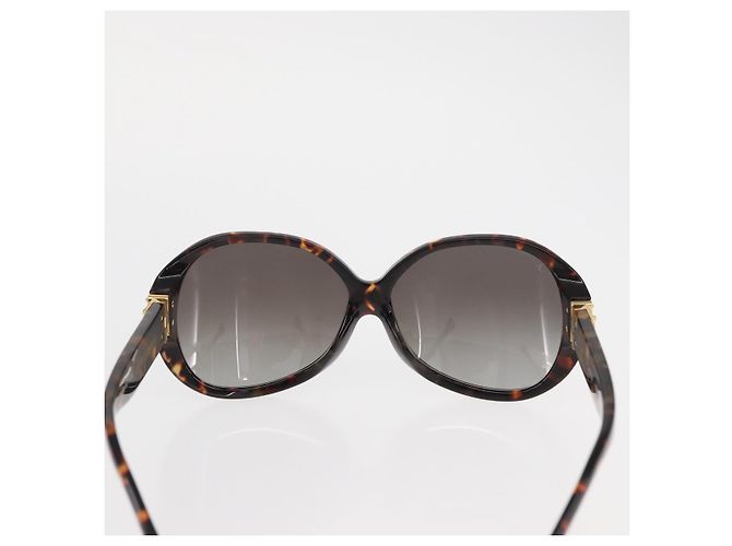 Louis Vuitton GAFAS DE SOL OVERSIZE SUPSON DE PLÁSTICO MARRÓN LV AUTH BA9323 Castaño - vista 2