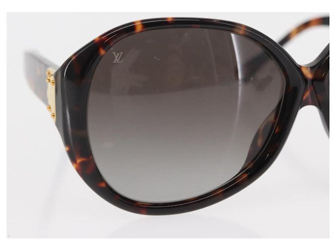 Louis Vuitton GAFAS DE SOL OVERSIZE SUPSON DE PLÁSTICO MARRÓN LV AUTH BA9323 Castaño - vista 3