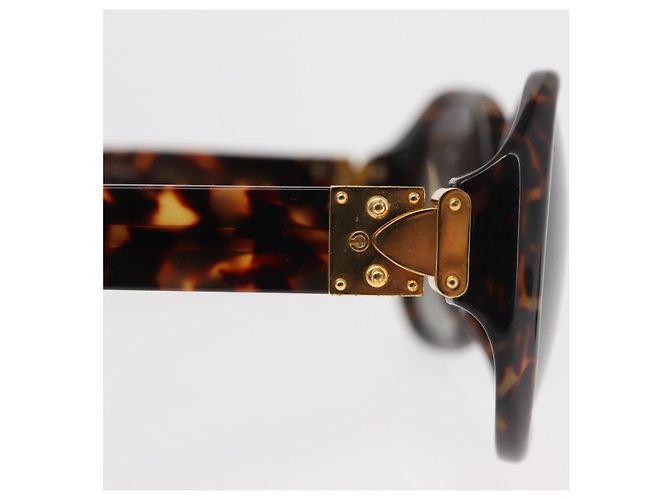 Louis Vuitton GAFAS DE SOL OVERSIZE SUPSON DE PLÁSTICO MARRÓN LV AUTH BA9323 Castaño - vista 6