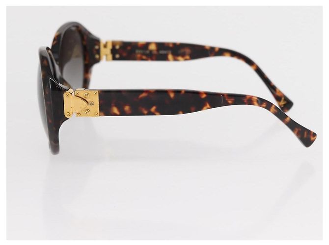 Louis Vuitton GAFAS DE SOL OVERSIZE SUPSON DE PLÁSTICO MARRÓN LV AUTH BA9323 Castaño - vista 7