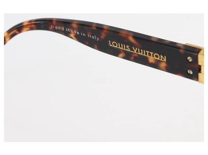 Louis Vuitton GAFAS DE SOL OVERSIZE SUPSON DE PLÁSTICO MARRÓN LV AUTH BA9323 Castaño - vista 9