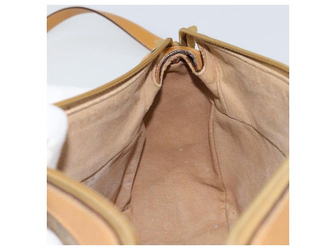 Gucci Borsa a Spalla Micro GG Supreme PVC Beige Oro Auth BA9394 D'oro - vista 19