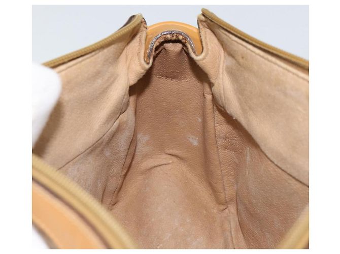 Gucci Borsa a Spalla Micro GG Supreme PVC Beige Oro Auth BA9394 D'oro - vista 20