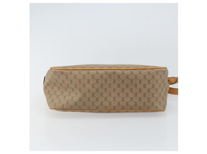 Gucci Borsa a Spalla Micro GG Supreme PVC Beige Oro Auth BA9394 D'oro - vista 5