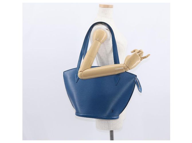 LOUIS VUITTON Borsa a Spalla Epi Saint Jacques Blu M52275 LV Auth 160158 - vista 22