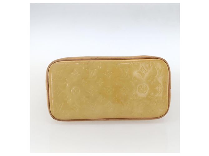 LOUIS VUITTON Monogram Vernis Houston Hand Bag Beige M91004 LV Auth ka1258 - view 5