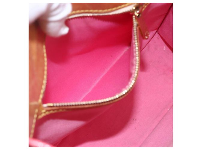 LOUIS VUITTON Monogram Mini Suck Catlin Borsa a Mano Rosa Oro M92930 LV Auth 159562 D'oro - vista 22