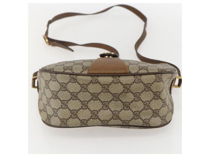 Borsa Sherry Line GG Supreme Web di GUCCI in PVC beige e oro 89 02 032 Auth 159407 D'oro - vista 5