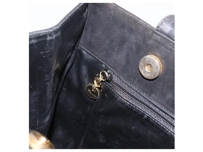 Borsa Tote Salvatore Ferragamo in suede nero e oro Auth BA9344 D'oro - vista 20
