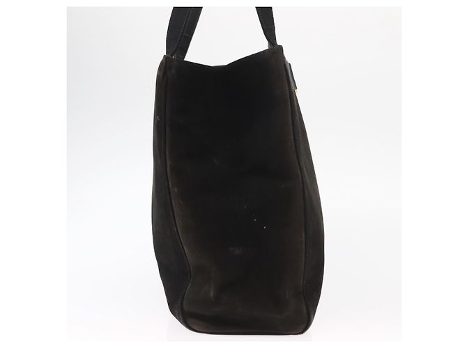 Borsa Tote Salvatore Ferragamo in suede nero e oro Auth BA9344 D'oro - vista 4