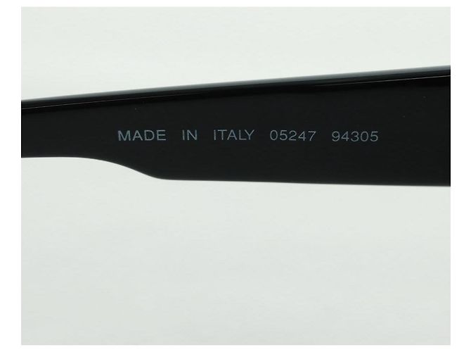 Gafas de sol CHANEL de plástico Negro CC Auth ka1252 - vista 12
