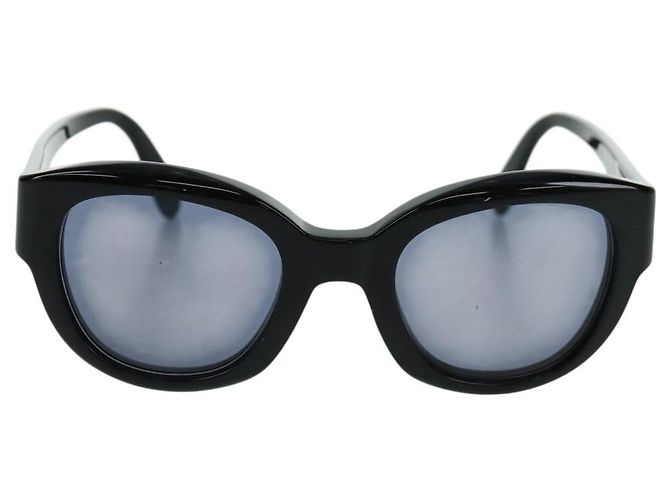 Gafas de sol CHANEL de plástico Negro CC Auth ka1252 - vista 13