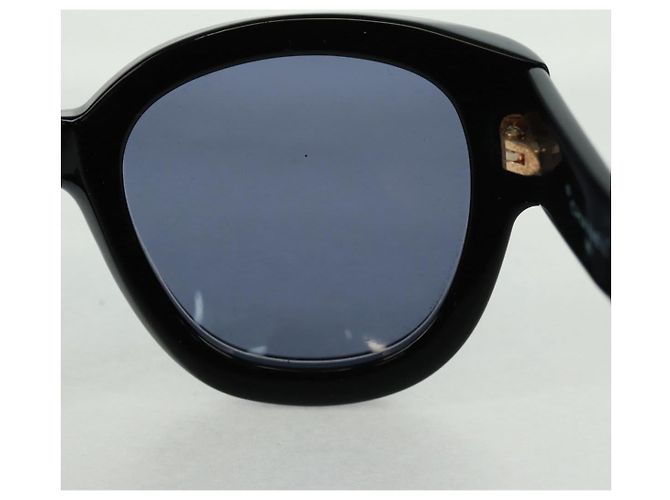 Gafas de sol CHANEL de plástico Negro CC Auth ka1252 - vista 16