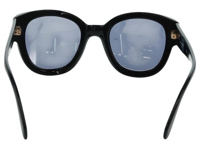 Gafas de sol CHANEL de plástico Negro CC Auth ka1252 - vista 2
