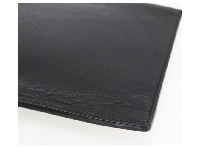 GUCCI Clutch Tasche aus Leder Schwarz Gold 475317 Auth ka1319 Golden - Ansicht 14