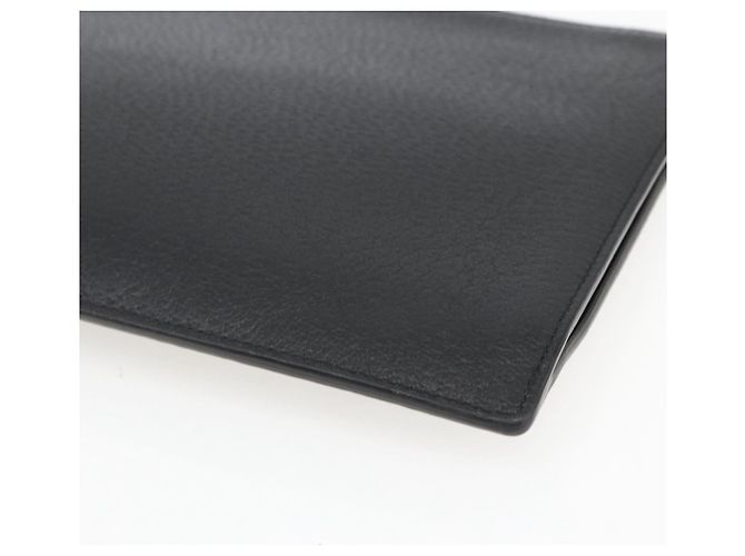 GUCCI Clutch Tasche aus Leder Schwarz Gold 475317 Auth ka1319 Golden - Ansicht 16