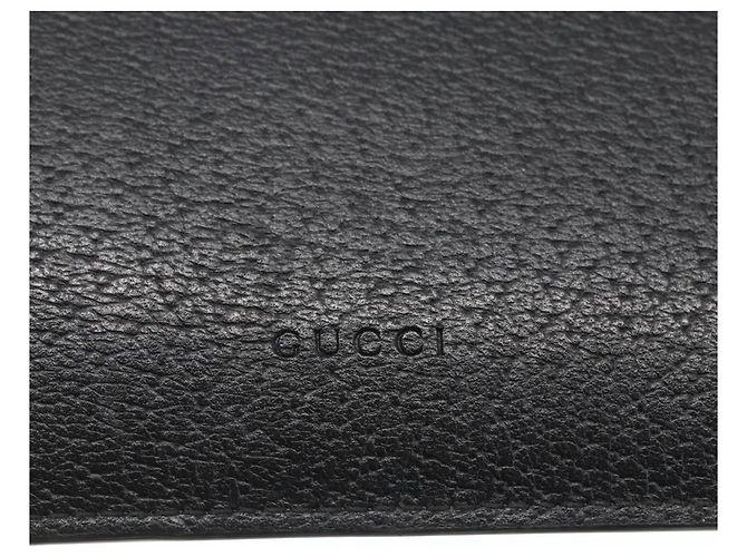 GUCCI Clutch Tasche aus Leder Schwarz Gold 475317 Auth ka1319 Golden - Ansicht 18