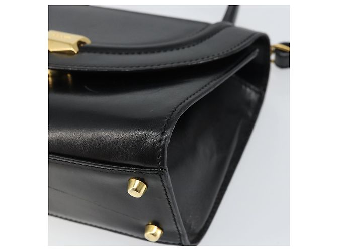 BALLY Borsa a Mano in Pelle 2 vie Nero Oro Auth 158161 D'oro - vista 10