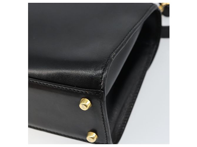 BALLY Borsa a Mano in Pelle 2 vie Nero Oro Auth 158161 D'oro - vista 16