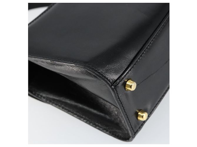 BALLY Borsa a Mano in Pelle 2 vie Nero Oro Auth 158161 D'oro - vista 17