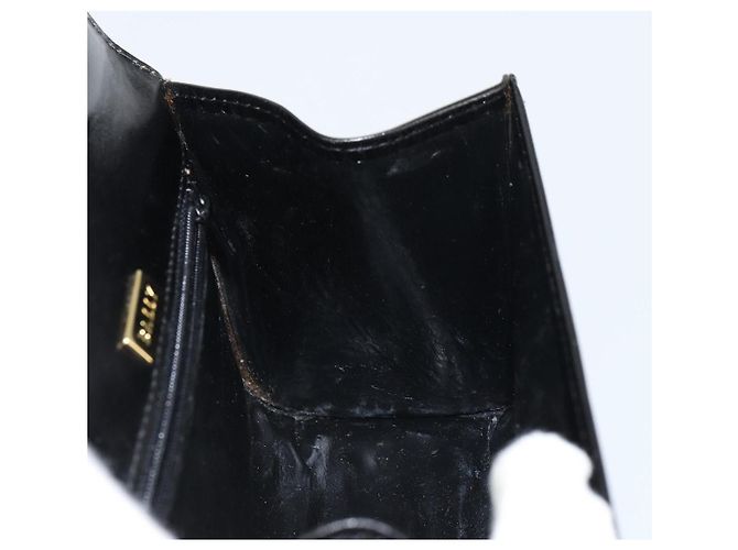 BALLY Borsa a Mano in Pelle 2 vie Nero Oro Auth 158161 D'oro - vista 21